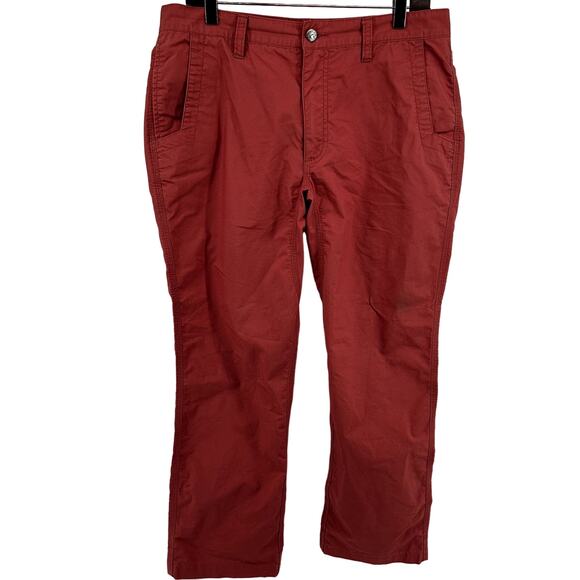 Mountain Khakis Lake Lodge Twill Pants Mid Rise Grosgrain Casual Red 34x30 - Picture 1 of 5